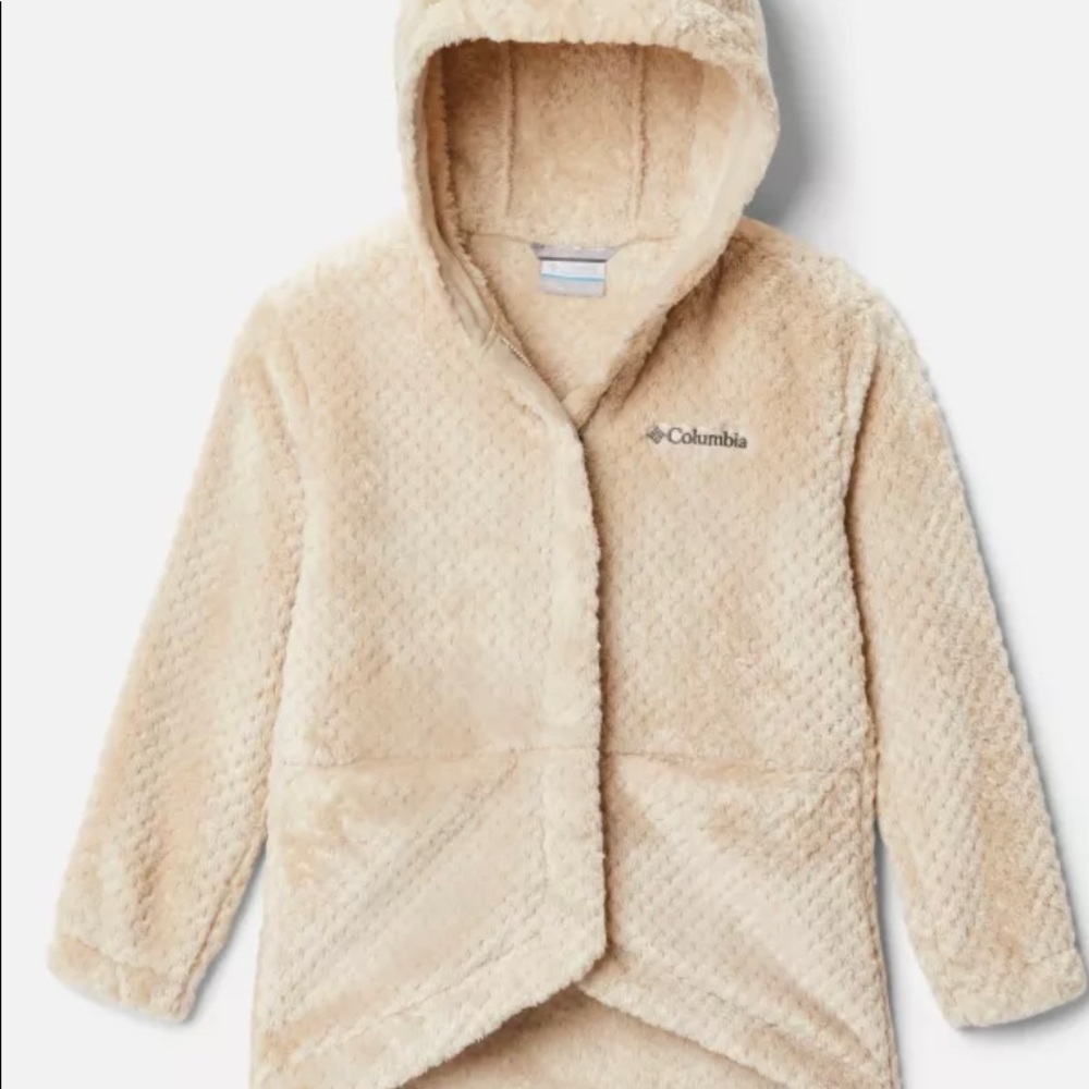 NWT Columbia Kids Fire Side Sherpa Long Jacket Girls Size Medium